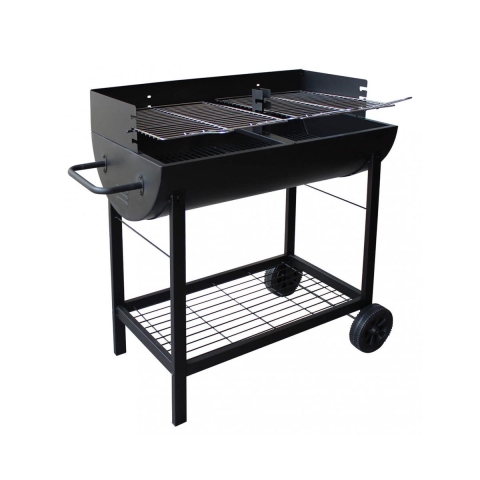 Holzkohlegrill mit Rädern und 2 verstellbaren Grillrosten Wisconsin Aktion
