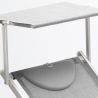 4er Set Sonnenliegen Luxus Italienischen Strandliegen mit Dach Italia 
