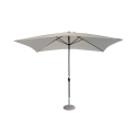 Garten-Sonnenschirm 2x3m in weißem Polyester Poly Aktion