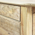 Holz-Nachttisch mit Tür und Schublade Farran Lagerbestand