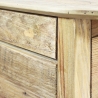 Holz-Nachttisch mit Tür und Schublade Farran Lagerbestand