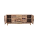 Sideboard aus recyceltem Kiefernholz mit 4 Schubladen Heron Sales