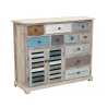 Shabby-Chic Kommode in Holz Multicolor Greg Aktion