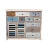 Shabby-Chic Kommode in Holz Multicolor Greg Angebot