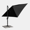 Gartenschirm mit verstellbarem Arm aus Aluminium mit dezentraler Stange 3x3m Paradise Noir Katalog