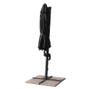Gartenschirm mit verstellbarem Arm aus Aluminium mit dezentraler Stange 3x3m Paradise Noir 