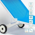 Sonnenliege Strandliege aus Aluminium mit Rollen für Garten Swimmingpool Alabama 