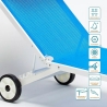 Sonnenliege Strandliege aus Aluminium mit Rollen für Garten Swimmingpool Alabama 