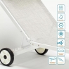 20 Sonnenliegen Strandliege aus Aluminium mit Rollen für Garten Swimmingpool Alabama 