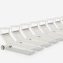 20 Sonnenliegen Strandliege aus Aluminium mit Rollen für Garten Swimmingpool Alabama 