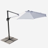 Ampelschirm 3m Pendelschirm Garten Café Alu Paradise