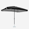 3x2m rechteckiger Aluminium-Gartenschirm mit Mittelstange Eden Noir Katalog