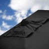 3x2m rechteckiger Aluminium-Gartenschirm mit Mittelstange Eden Noir Auswahl