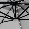 Sonnenschirm Ampelschirm verstellbarer Arm mit LED-Solarlicht 3x3m Paradise Brown Light Auswahl