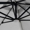 Sonnenschirm Ampelschirm verstellbarer Arm mit LED-Solarlicht 3x3m Paradise Brown Light Auswahl