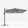 Sonnenschirm Ampelschirm verstellbarer Arm mit LED-Solarlicht 3x3m Paradise Brown Light Katalog