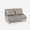 2-Sitzer Schlafsofa skandinavischer Stil aus Stoff Elettra Verkauf