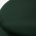 Niedriger runder gepolsterter Samt Hocker Pouf Design Rossetto Auswahl