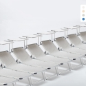 20er Set Nettuno Aluminium Sonnenliegen mit verstellbarem Sonnendach Aktion