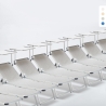 20er Set Nettuno Aluminium Sonnenliegen mit verstellbarem Sonnendach Aktion