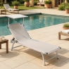 20er Set Nettuno Aluminium Sonnenliegen mit verstellbarem Sonnendach Sales