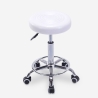 Hocker Rollhocker  mit Kunstleder Sitz und Rädern für Büro Kosmetikerin Nabu Preis