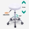 Hocker Rollhocker  mit Kunstleder Sitz und Rädern für Büro Kosmetikerin Nabu Katalog
