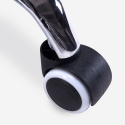 Hocker Rollhocker  mit Kunstleder Sitz und Rädern für Büro Kosmetikerin Nabu 