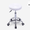 Hocker Rollhocker  mit Kunstleder Sitz und Rädern für Büro Kosmetikerin Nabu Aktion