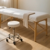 Hocker Rollhocker  mit Kunstleder Sitz und Rädern für Büro Kosmetikerin Nabu Sales