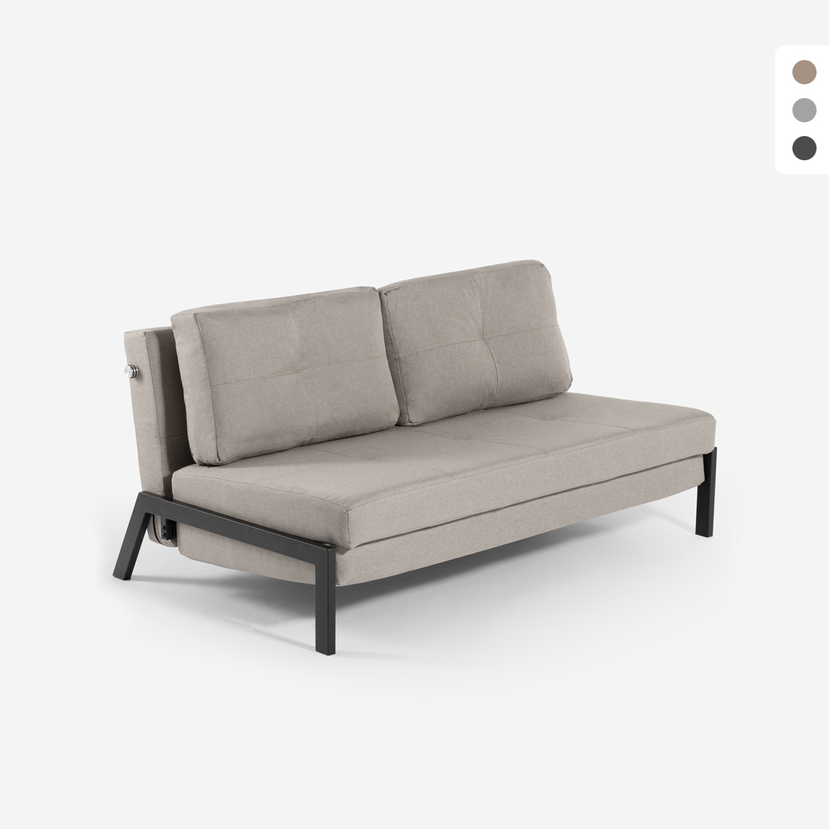 2-Sitzer Sofa Bett modernes Design aus Stoff Wohnzimmer Bellamy