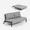 2-Sitzer Sofa Bett modernes Design aus Stoff Wohnzimmer Bellamy 