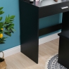 Schwarzer Schminktisch mit Spiegel mit LED-Lichtern und Hocker Gaia Black Eigenschaften