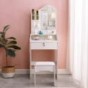 Schminktisch Schlafzimmer mit Spiegel und Hocker Flora Eigenschaften