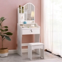 Schminktisch Schlafzimmer mit Spiegel und Hocker Flora Preis