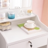 Schminktisch Schlafzimmer mit Spiegel und Hocker Flora 