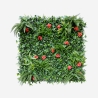 Künstliche immergrüne Hecke 100x100cm 3D Pflanzen Garten Lemox Aktion