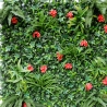 Künstliche immergrüne Hecke 100x100cm 3D Pflanzen Garten Lemox Sales