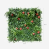 Künstliche immergrüne Hecke 100x100cm 3D Pflanzen Garten Lemox Rabatte