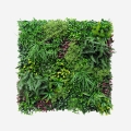 Künstliche realistische Hecke 100x100cm 3D Pflanzen im Freien Garten Ilex Aktion