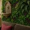 Künstliche realistische Hecke 100x100cm 3D Pflanzen im Freien Garten Ilex Angebot