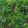 Künstliche realistische Hecke 100x100cm 3D Pflanzen im Freien Garten Ilex Sales