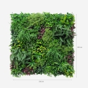 Künstliche realistische Hecke 100x100cm 3D Pflanzen im Freien Garten Ilex Rabatte