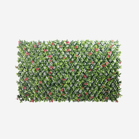 Künstliche Gartenhecke ausziehbares Spalier 200x100cm Pflanzen Salix Aktion