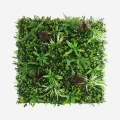 Künstliche Hecke 100x100cm realistische 3D-Pflanze Balkon Garten Briux Aktion