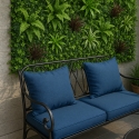 Künstliche Hecke 100x100cm realistische 3D-Pflanze Balkon Garten Briux Angebot