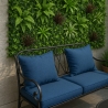 Künstliche Hecke 100x100cm realistische 3D-Pflanze Balkon Garten Briux Angebot