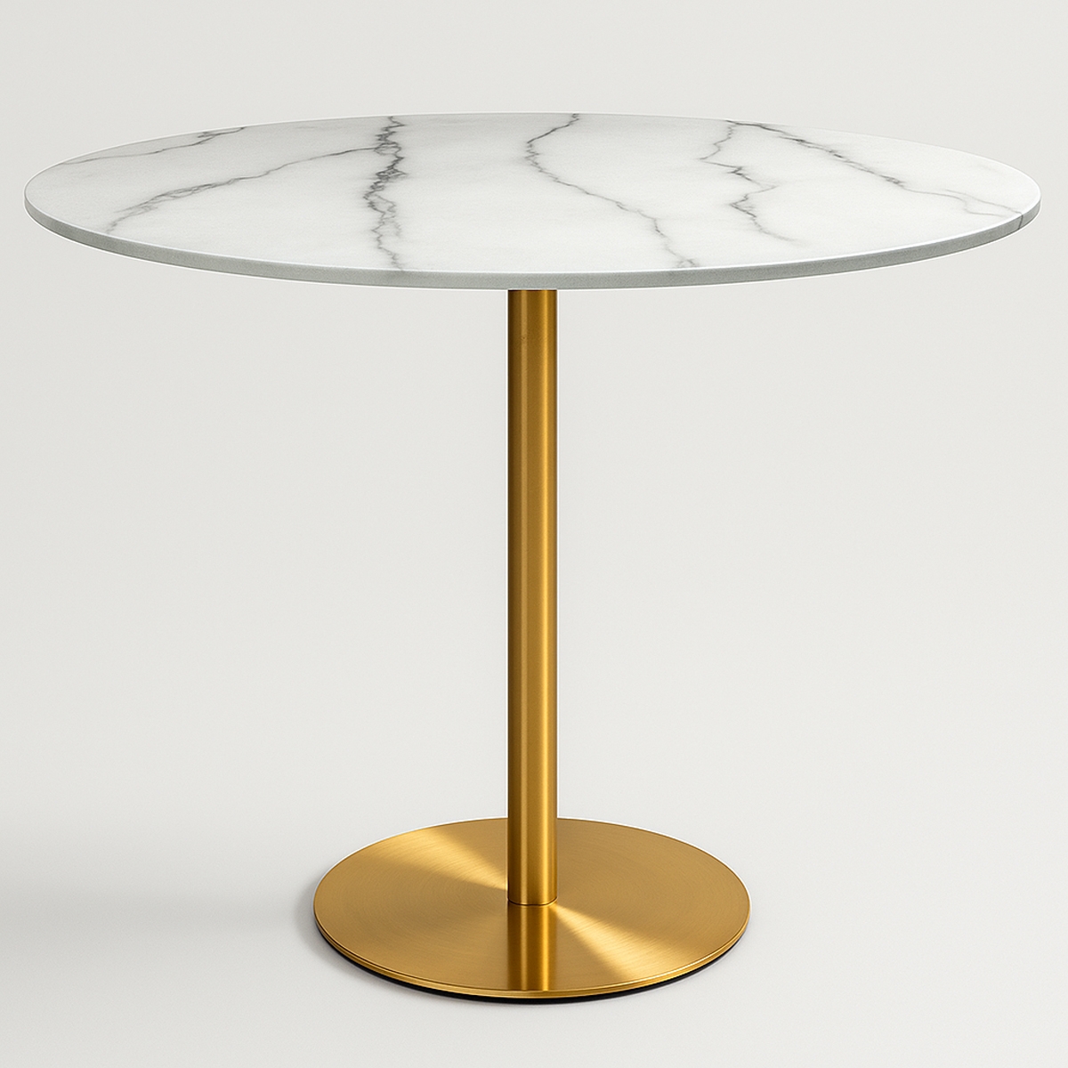 Runder Esstisch im Goblet-Stil 120cm gold marmoriert Monika+ Aktion