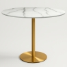 Runder Esstisch im Goblet-Stil 120cm gold marmoriert Monika+ Aktion