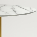 Runder Esstisch im Goblet-Stil 120cm gold marmoriert Monika+ Lagerbestand